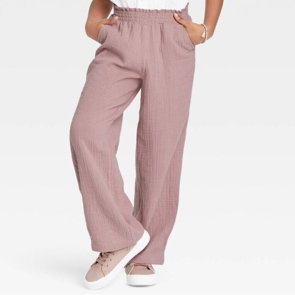 Kids Cat & Jack wide leg gauze pant 🌷
